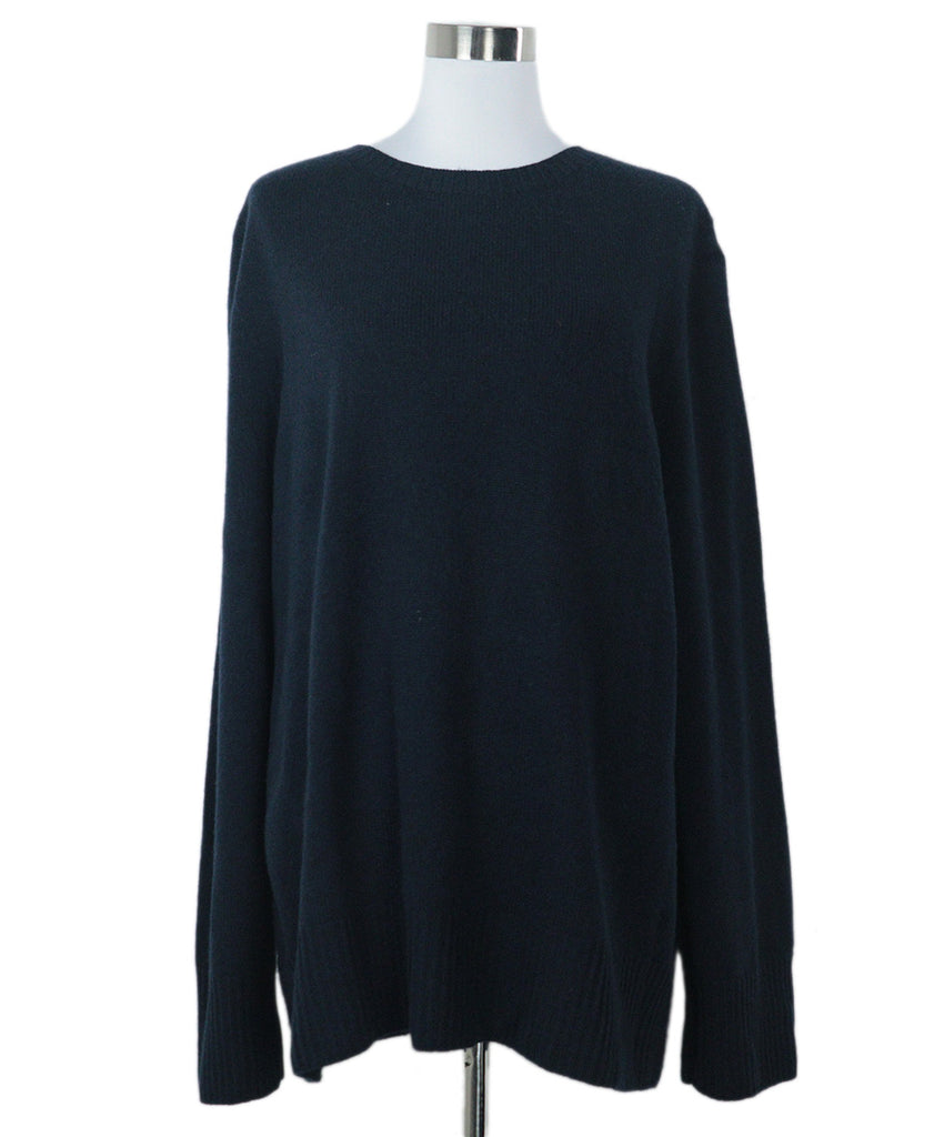 The Row Navy Wool & Cashmere Sweater 