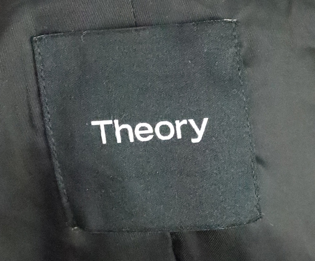 Theory Black Wool Long Coat 3