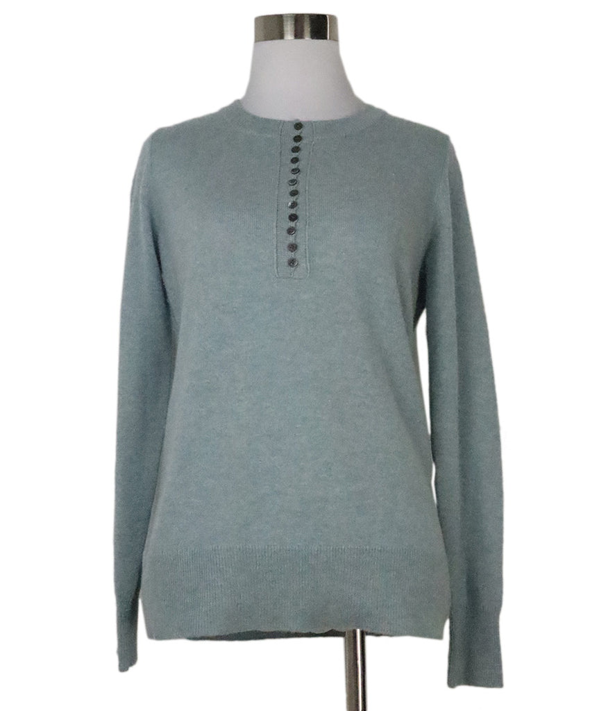 Theory Pale Blue Cashmere Sweater 