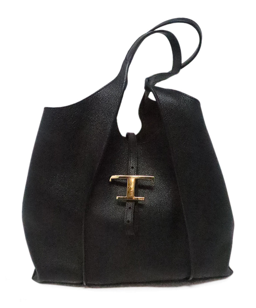 Tod's Black Leather Shoulder Bag 