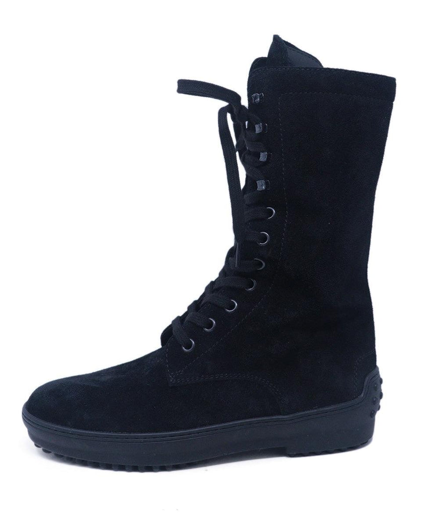 Tod's Black Suede Boots 1