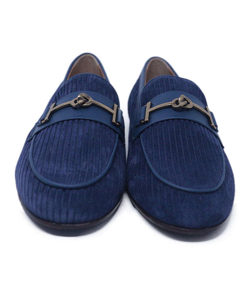 Tod's Blue Suede & Leather Flats 3