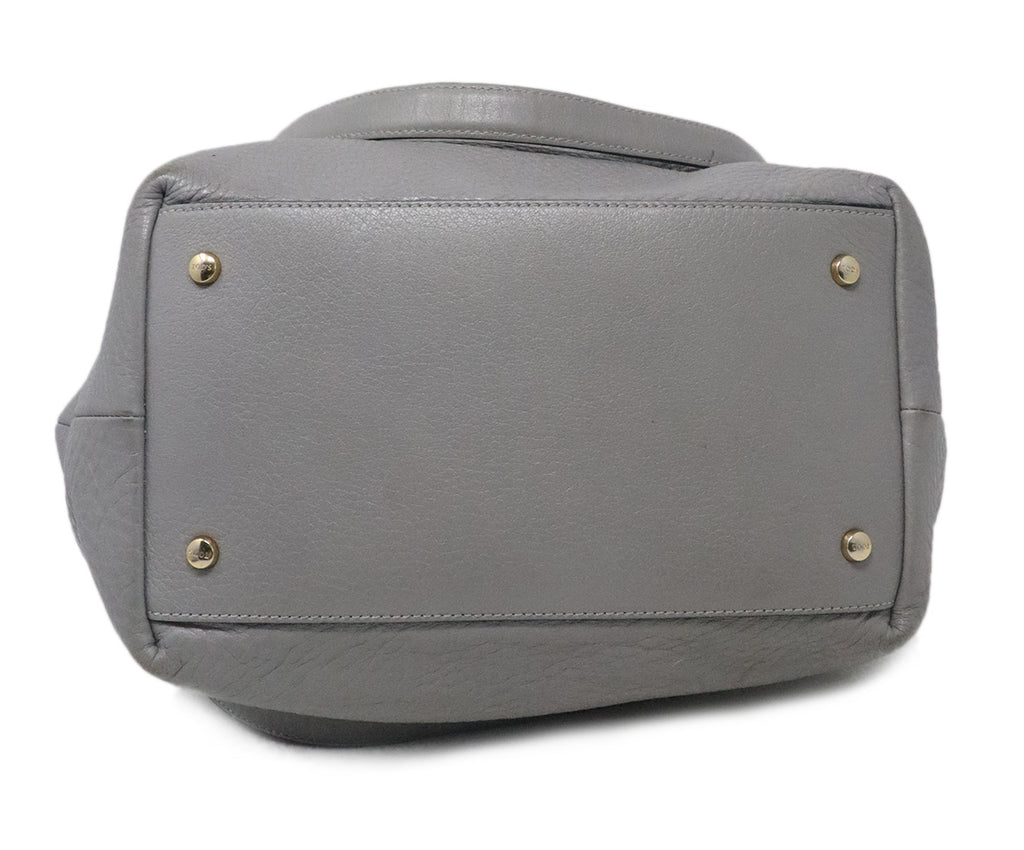 Tod's Grey Leather Shoulder Bag 4