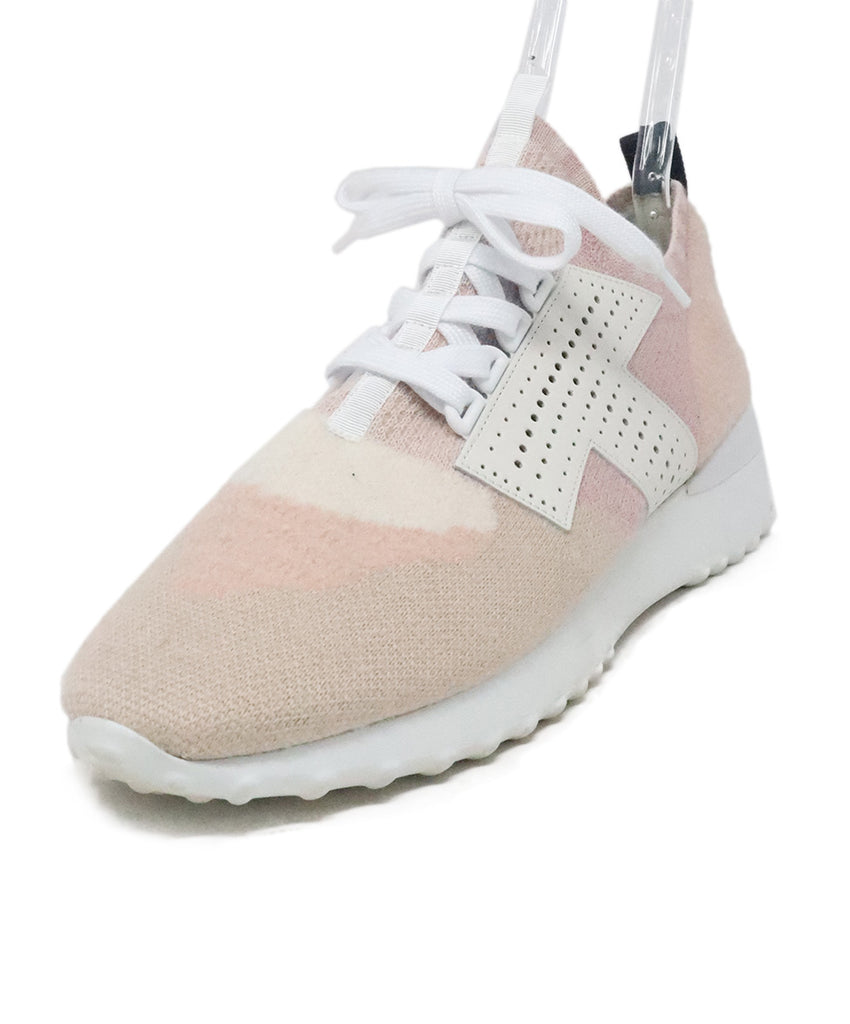 Tod's Pink & Cream Knit Sneakers 