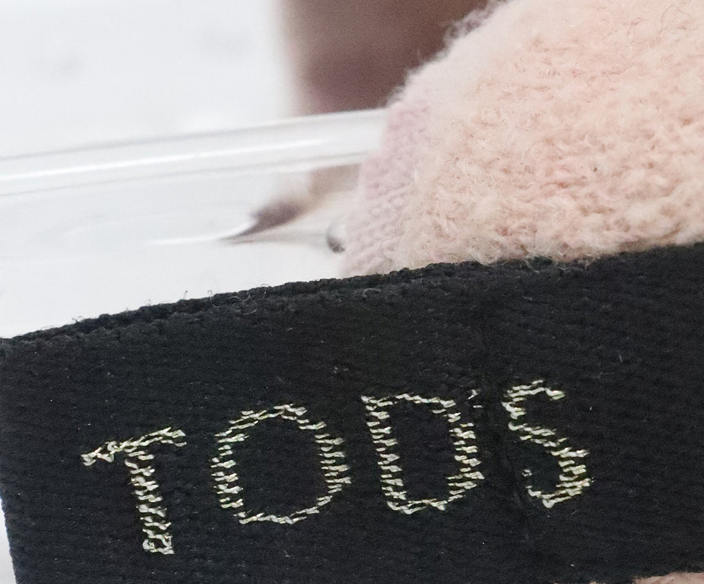 Tod's Pink & Cream Knit Sneakers 6