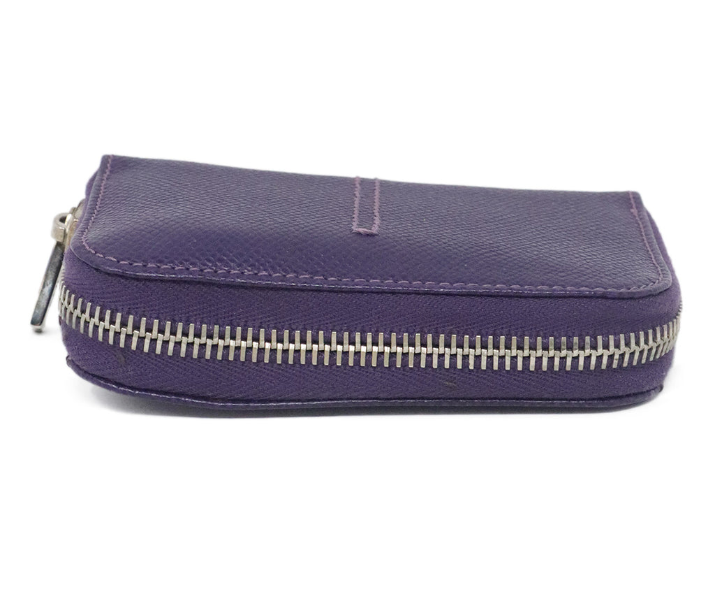 Tod's Purple Leather Card Case 4