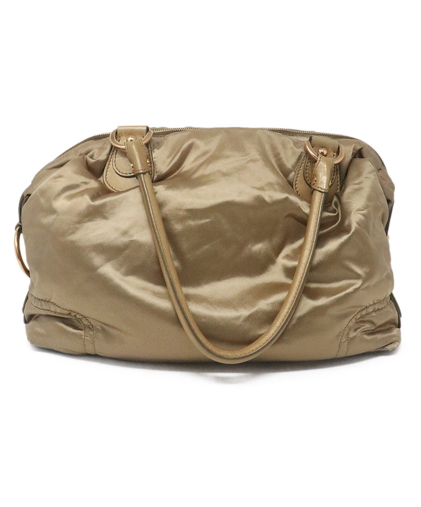 Tod's Gold Nylon Shoulder Bag 2