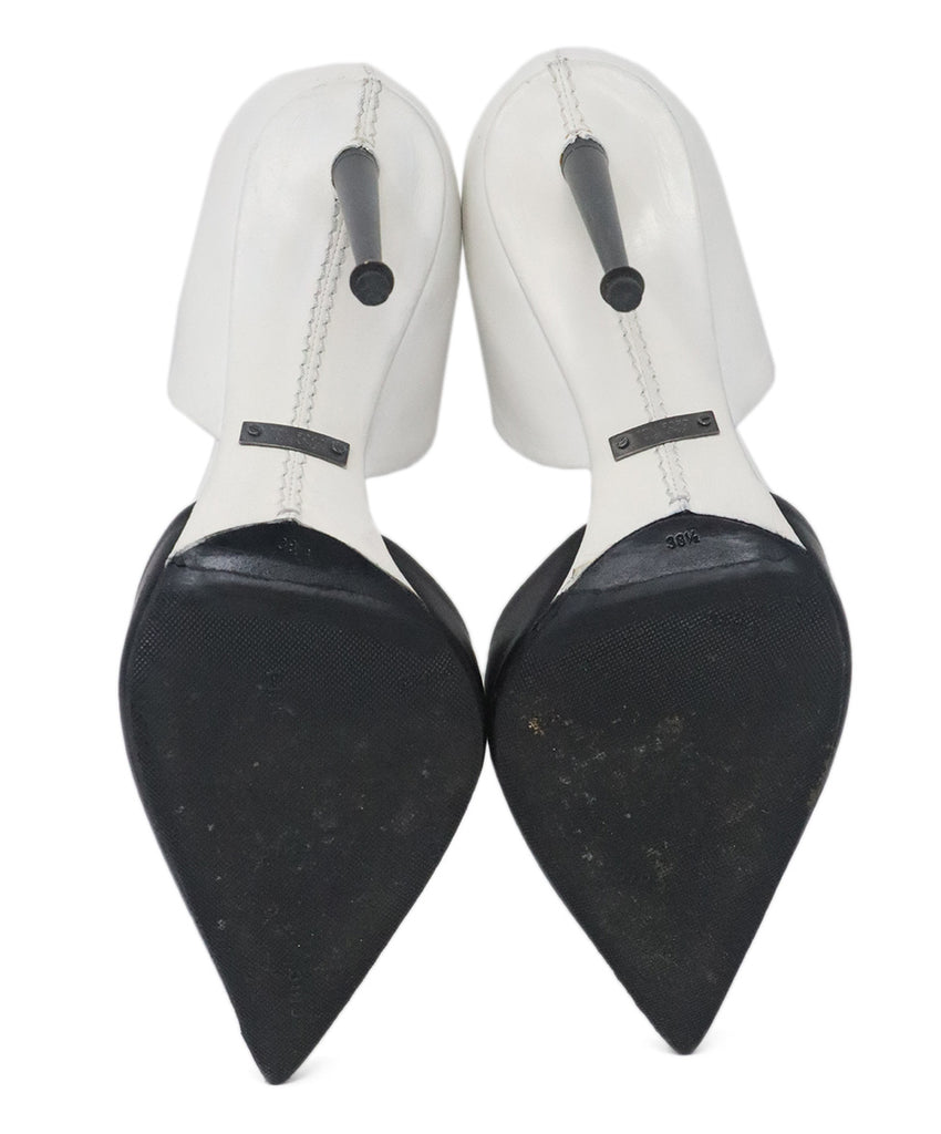 Tom Ford Black & White Leather Heels 4