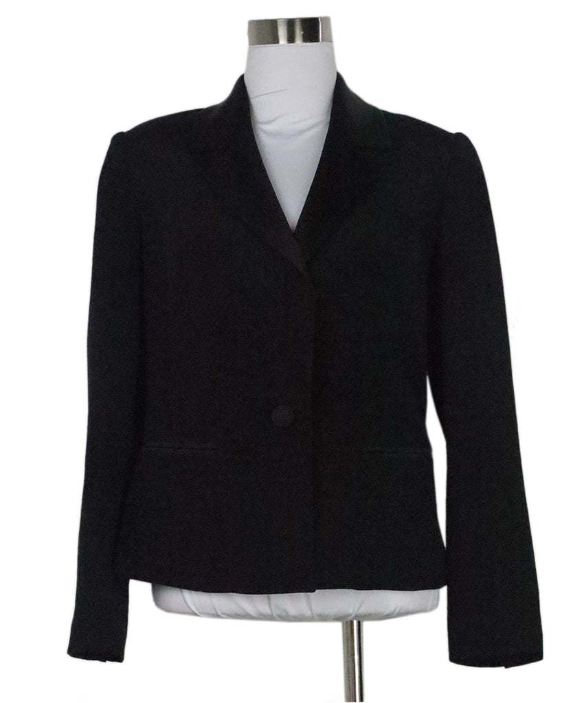 Tony Ward Black Silk Blazer 