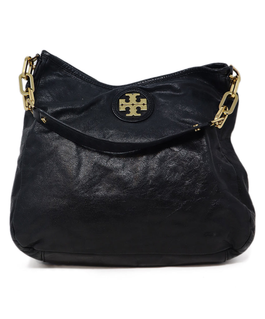 Tory Burch Black Leather Shoulder Bag 