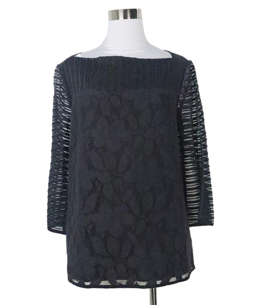 Tory Burch Navy Lace Top 1