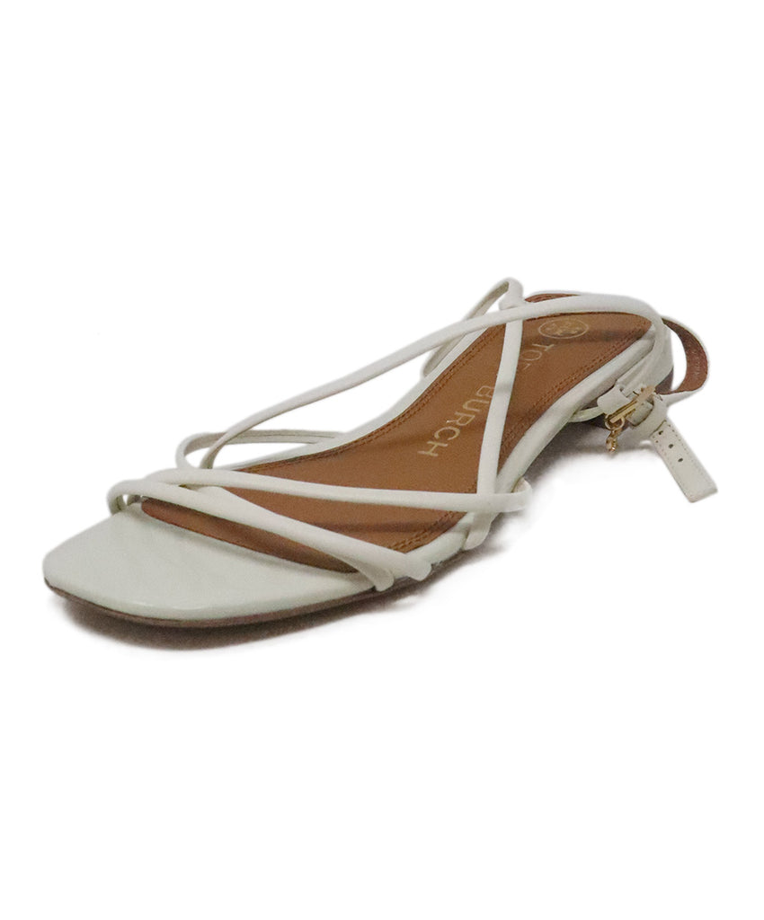 Tory Burch Ivory Leather Sandals 