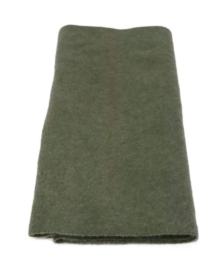 Tse Olive Green Cashmere Scarf 2