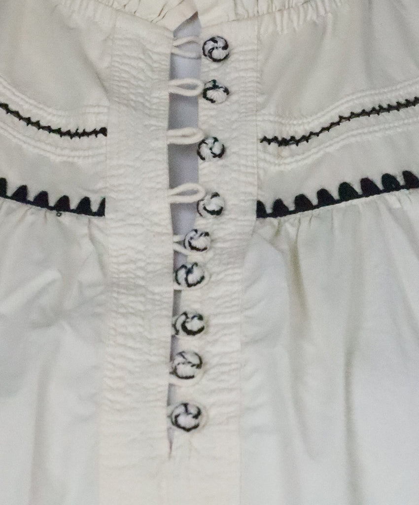 Ulla Johnson Cream & Black Blouse 4