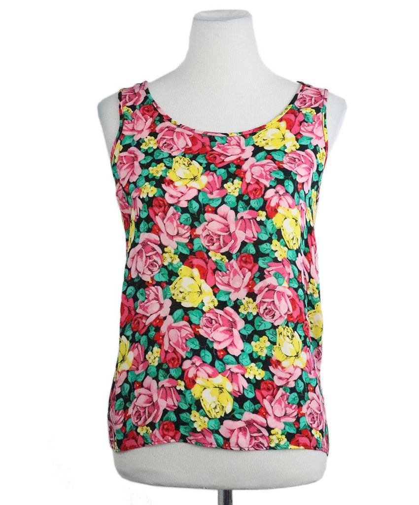 Ungaro Multicolor Floral Print Tank Top sz 6 - Michael's Consignment NYC