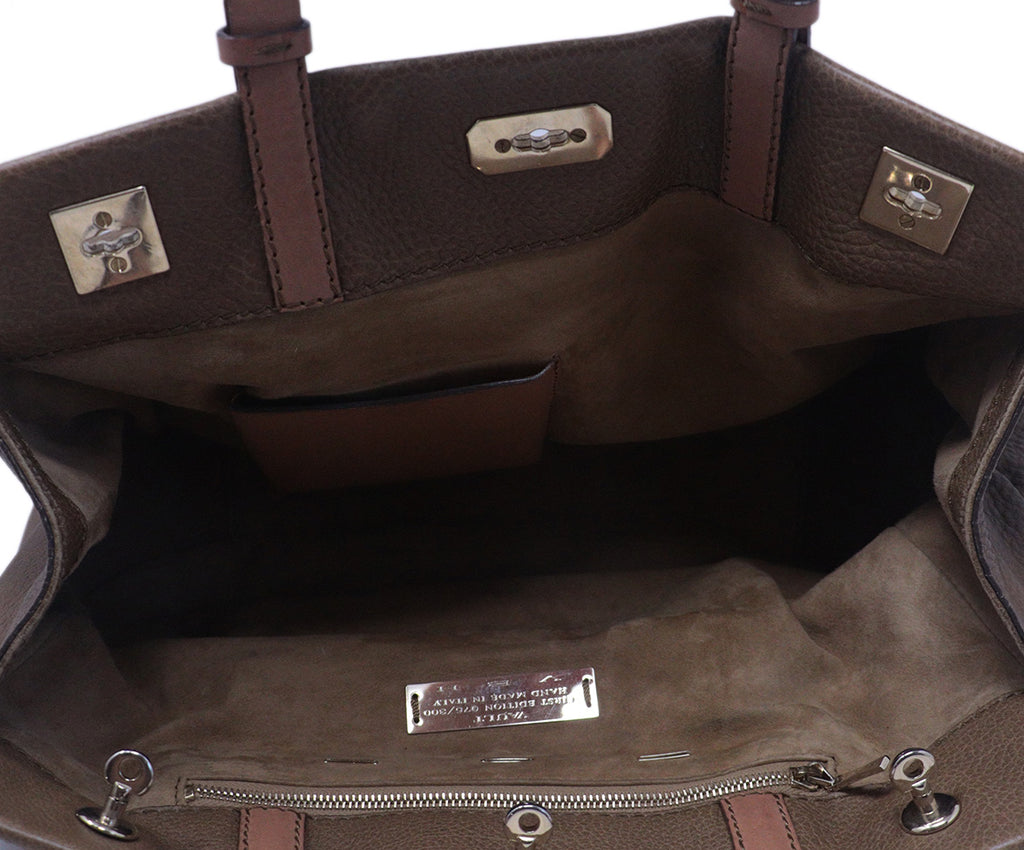 VBH Brown Leather Tote 5