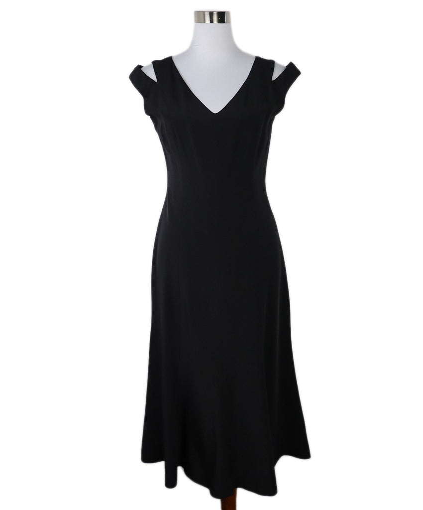 Valdi Couture Black Silk Dress 