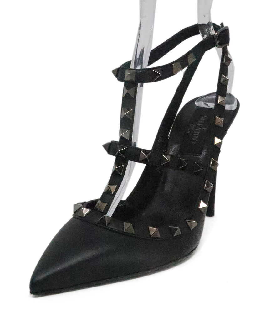 Valentino Black Studded Leather Heels 