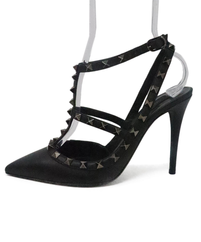 Valentino Black Studded Leather Heels 1