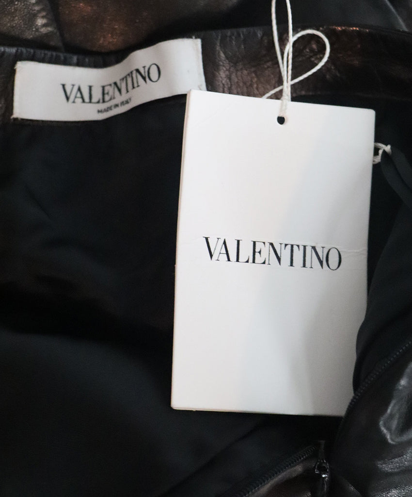 Valentino Black Leather Skirt 3