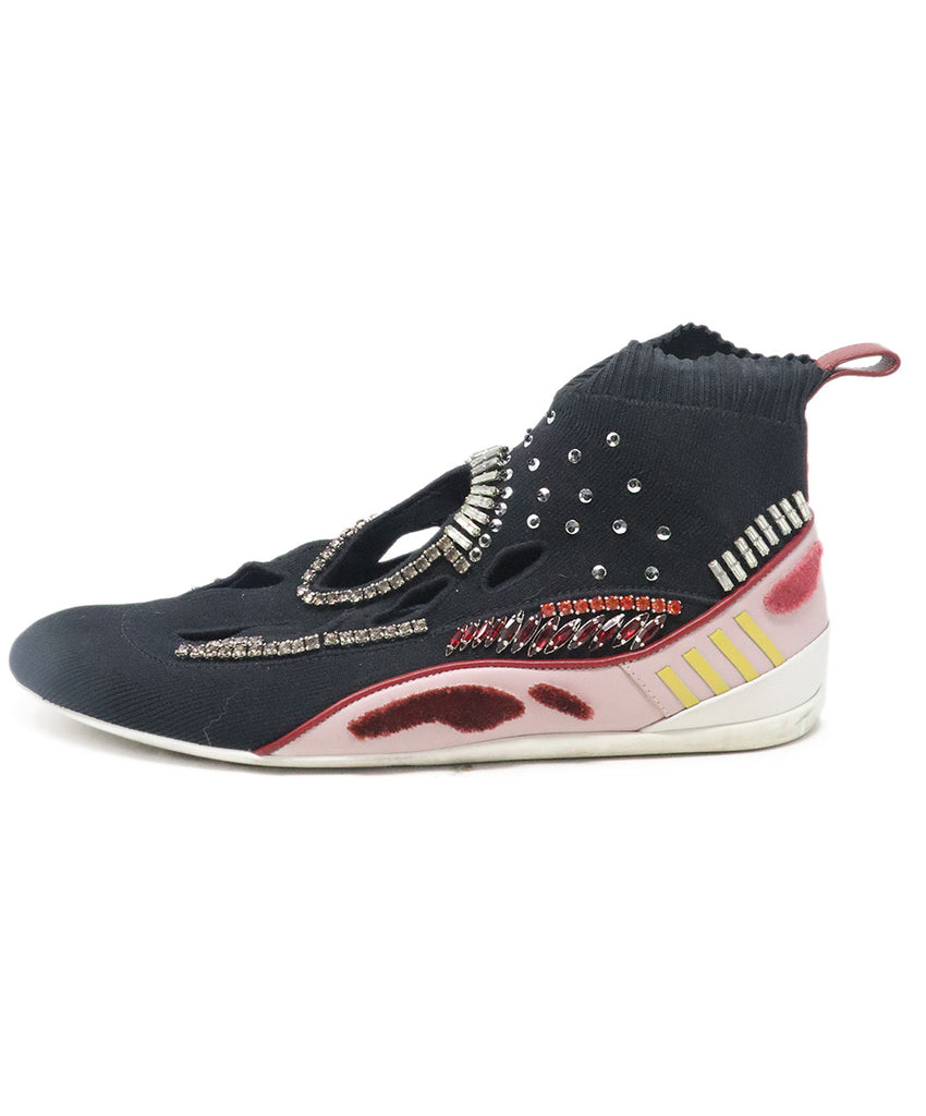 Valentino Multicolor Rhinestone Sneakers 1