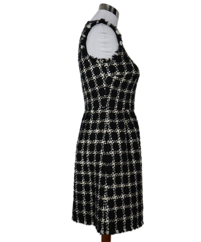 Valentino B&W Wool Tweed Dress 1