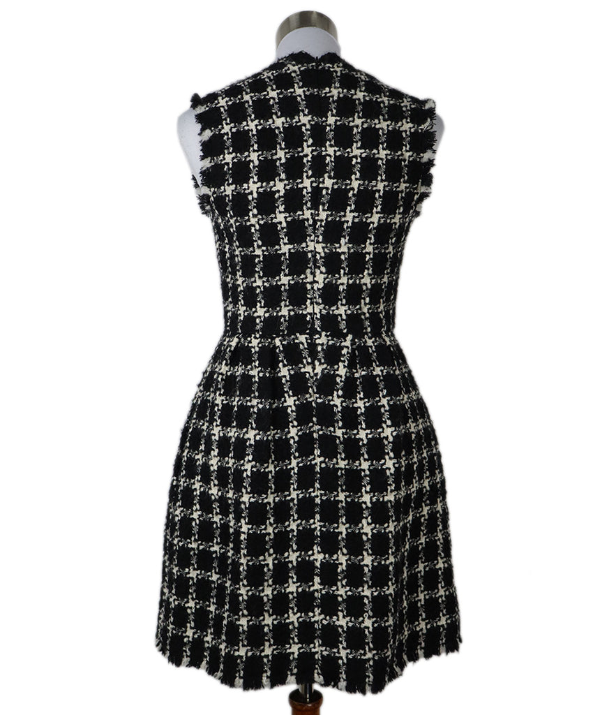 Valentino B&W Wool Tweed Dress 2