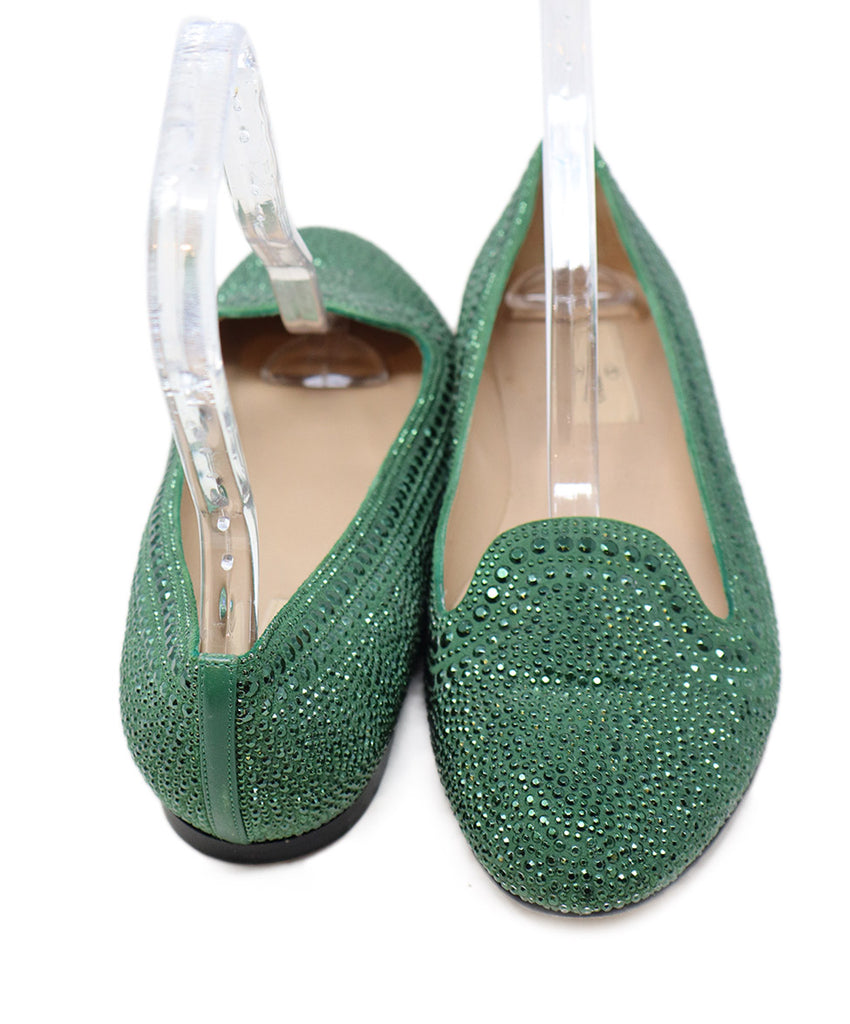 Valentino Green Studded Flats 2