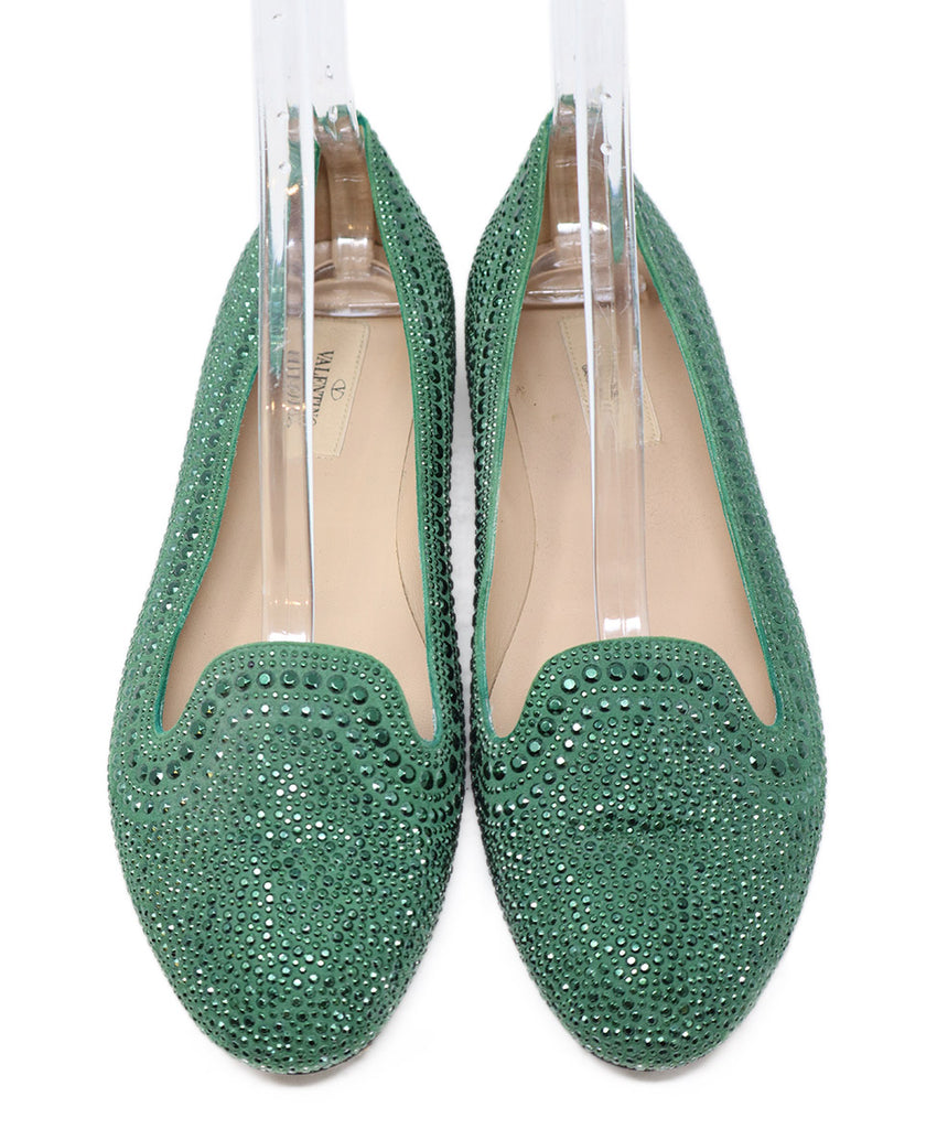 Valentino Green Studded Flats 3