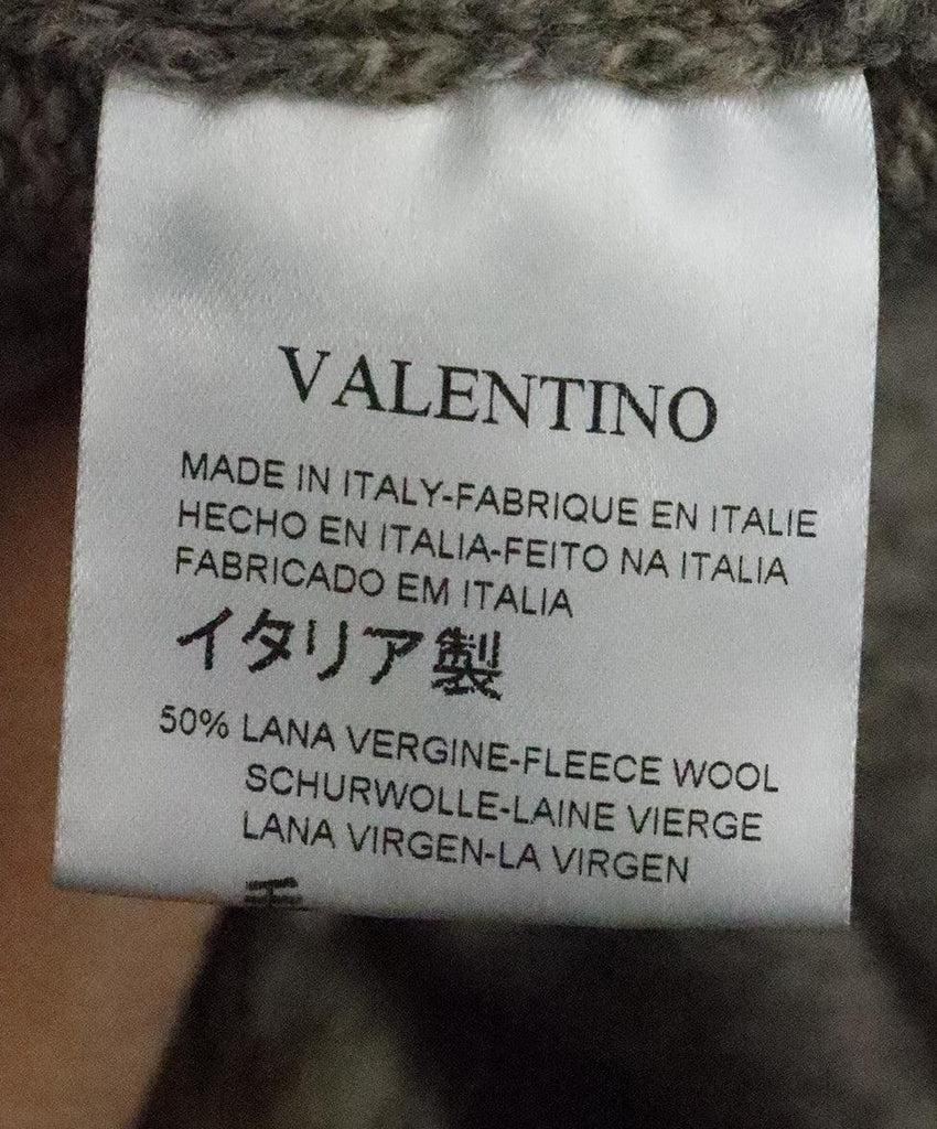 Valentino Taupe Wool Cardigan 4