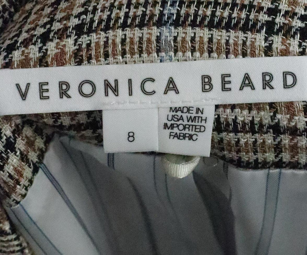 Veronica Beard Brown & Black Plaid Blazer 3