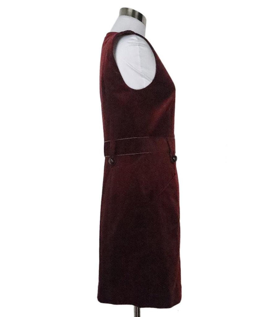 Veronica Beard Burgundy Corduroy Dress 1