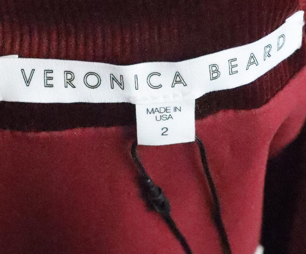 Veronica Beard Burgundy Corduroy Dress 3