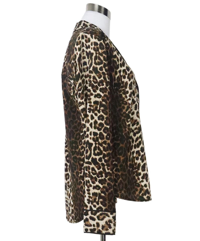 Veronica Beard Leopard Print Blouse 1