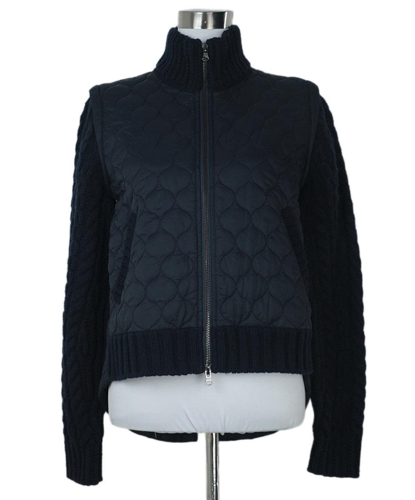 Veronica Beard Navy Quilted Jacket 