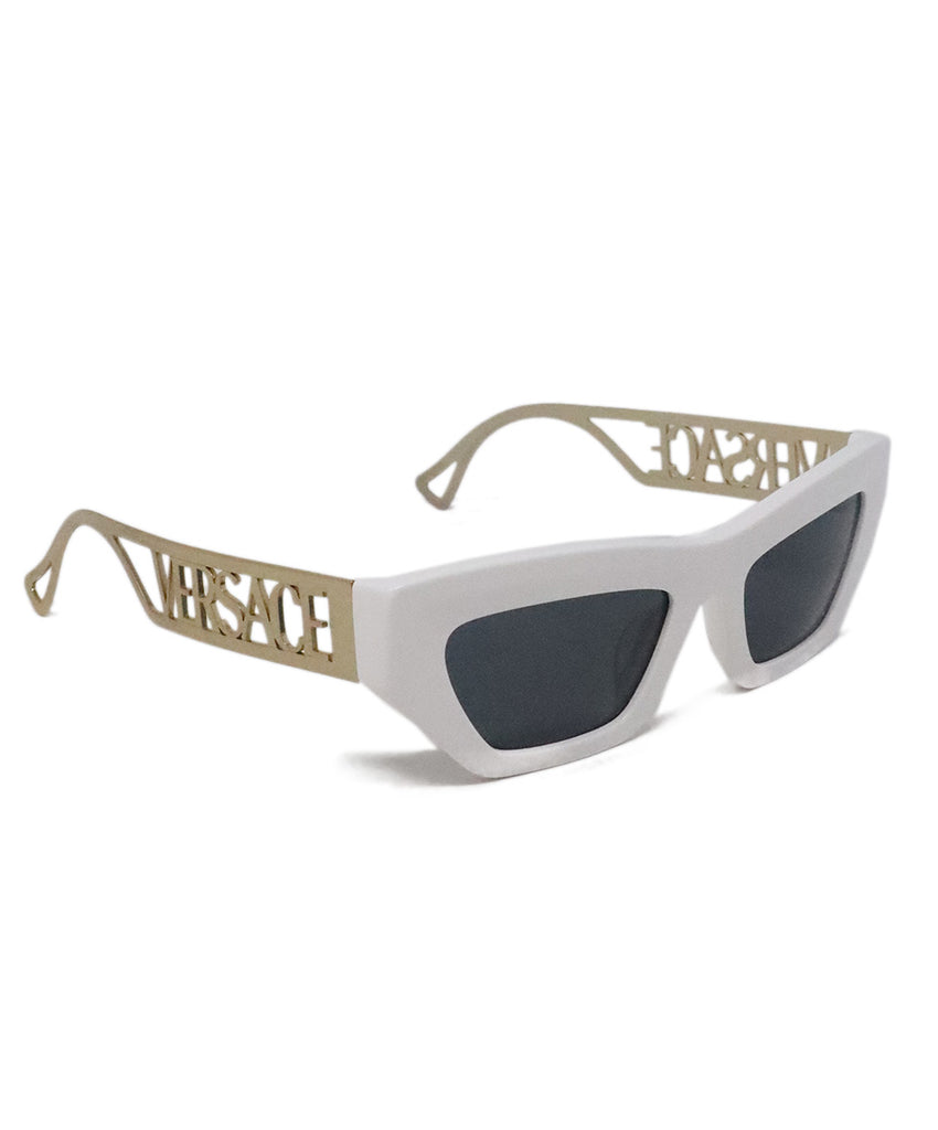 Versace White & Gold Sunglasses 1