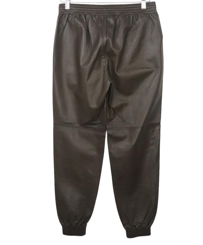 Vince Brown Leather Pants 1