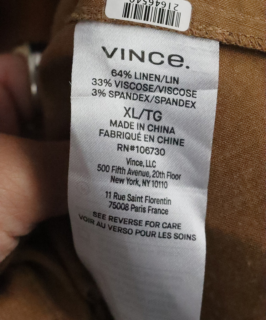 Vince Brown Linen Dress 4