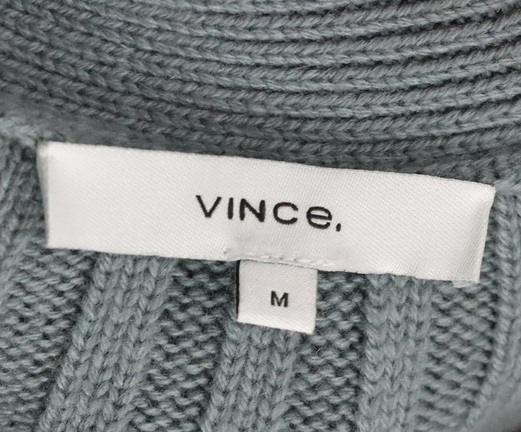 Vince Sage Green Merino Wool Cardigan 3