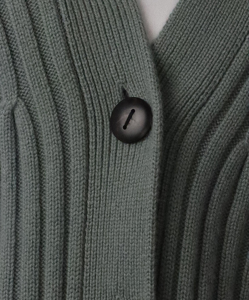 Vince Sage Green Merino Wool Cardigan 5