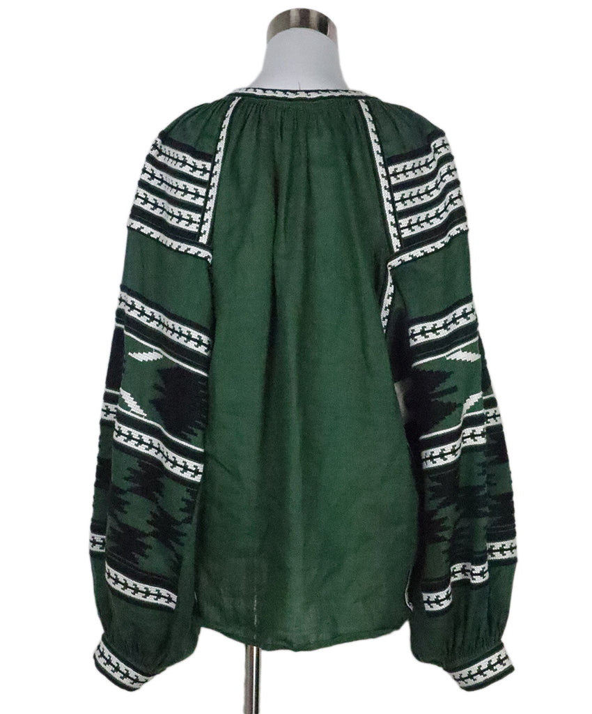 Vita Kin Green Embroidered Blouse 2