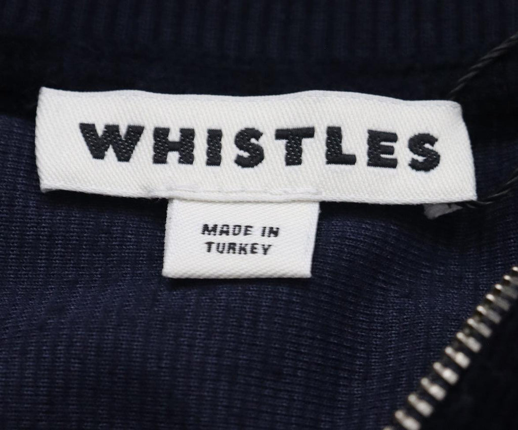 Whistles Blue Velour Sweater 3