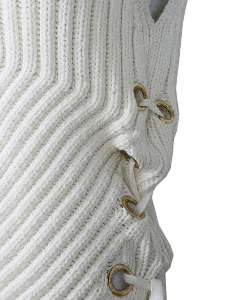 Derek Lam White Knit Sleeveless Turtleneck 5