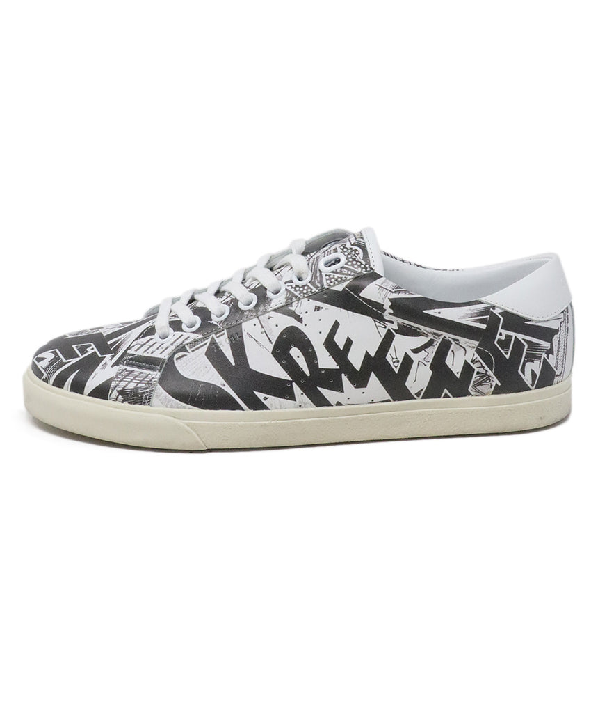 Celine B&W Print Leather Sneakers 1