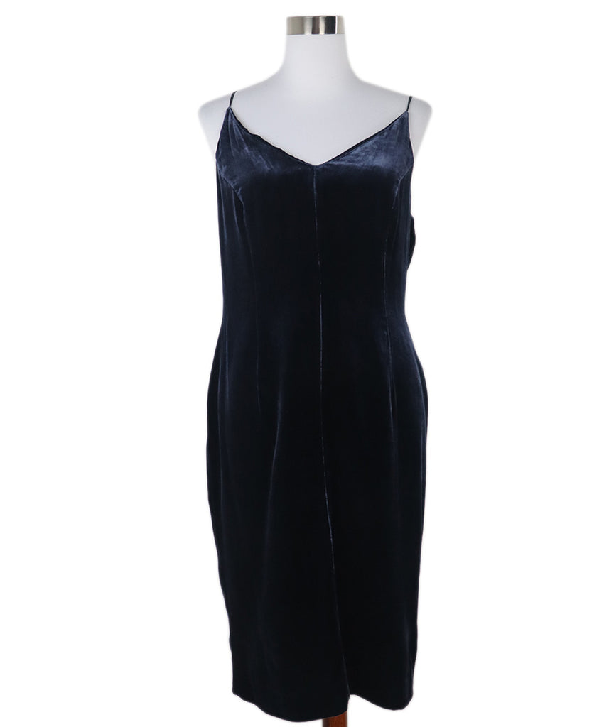 Worth Navy Velvet Dress 