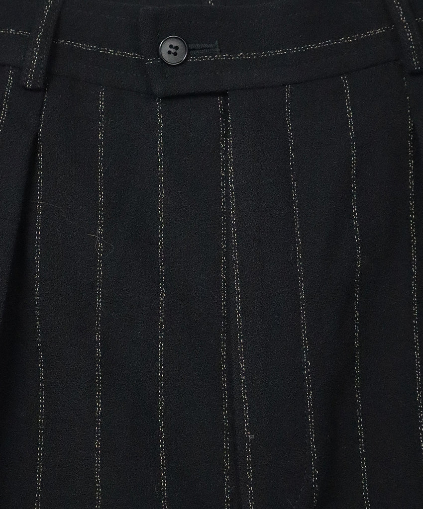 YSL B&W Wool Pinstripes Pants 3