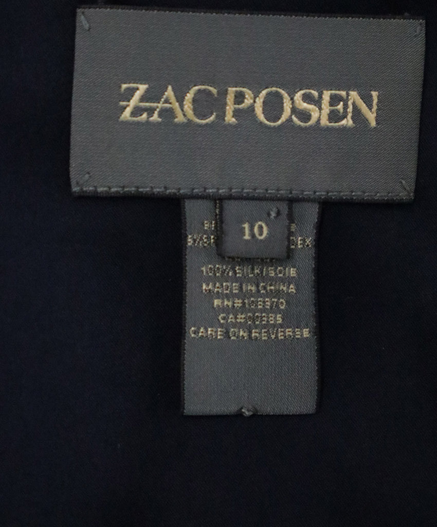 Zac Posen Navy Silk Dress 4