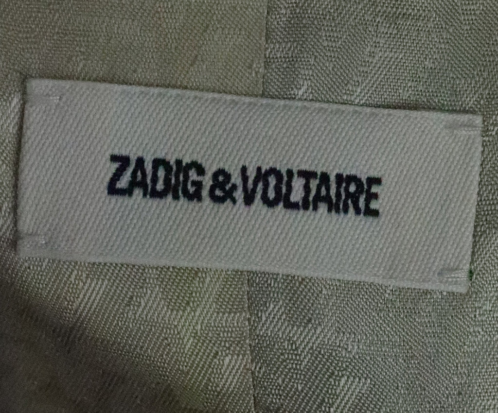 Zadig & Voltaire Grey Beaded Blazer 3