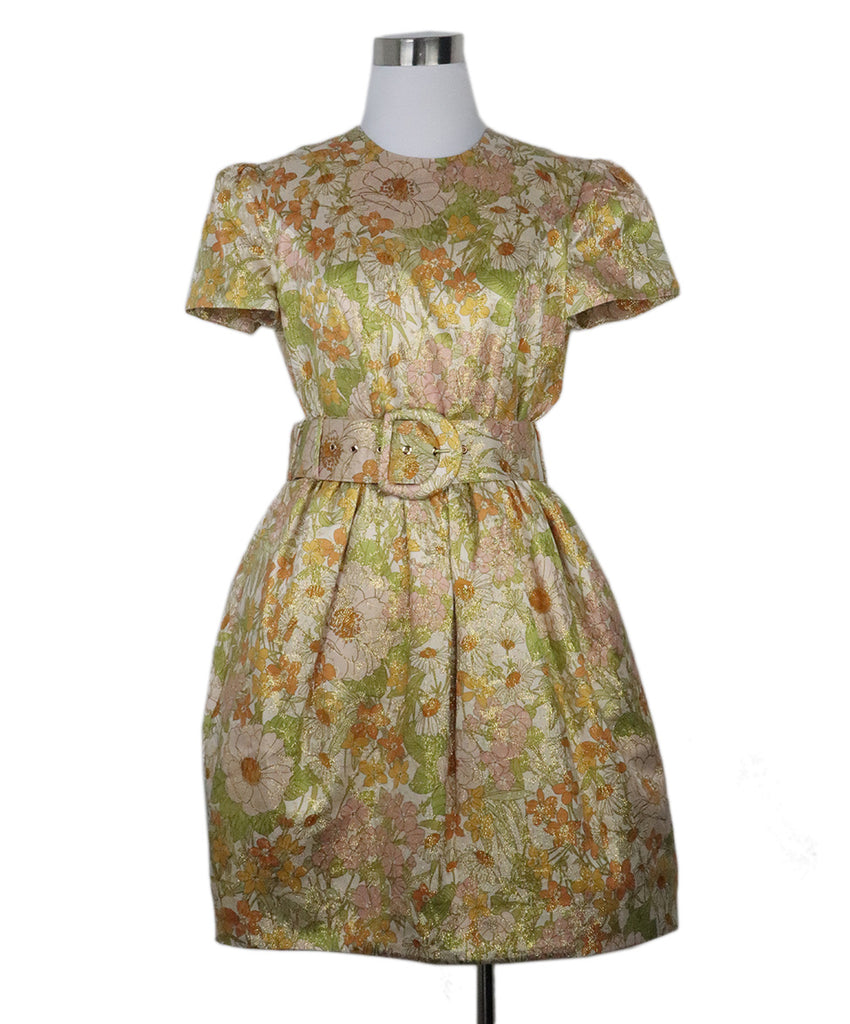 Zimmerman Yellow & Green Floral Print Dress 