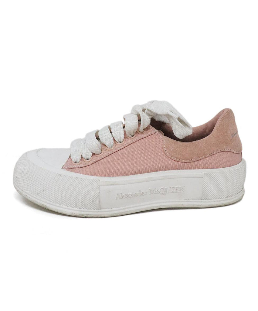 Alexander McQueen Canvas Pink Sneakers sz 7.5 - Michael's Consignment NYC